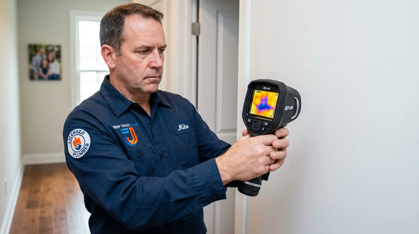 Thermal imaging leak detection by Johns Plumbing LLC in San Pedro