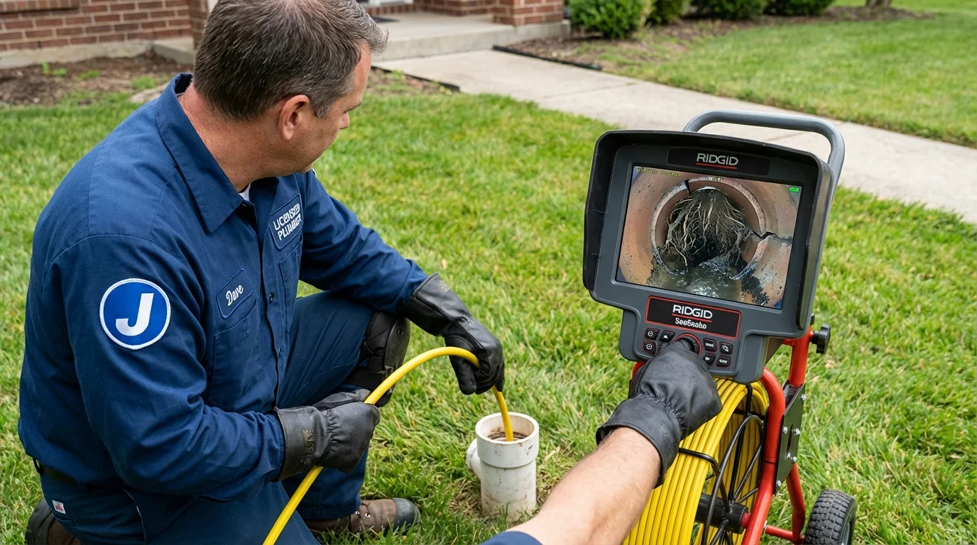 Sewer camera inspection being performed by Johns Plumbing LLC in San Pedro